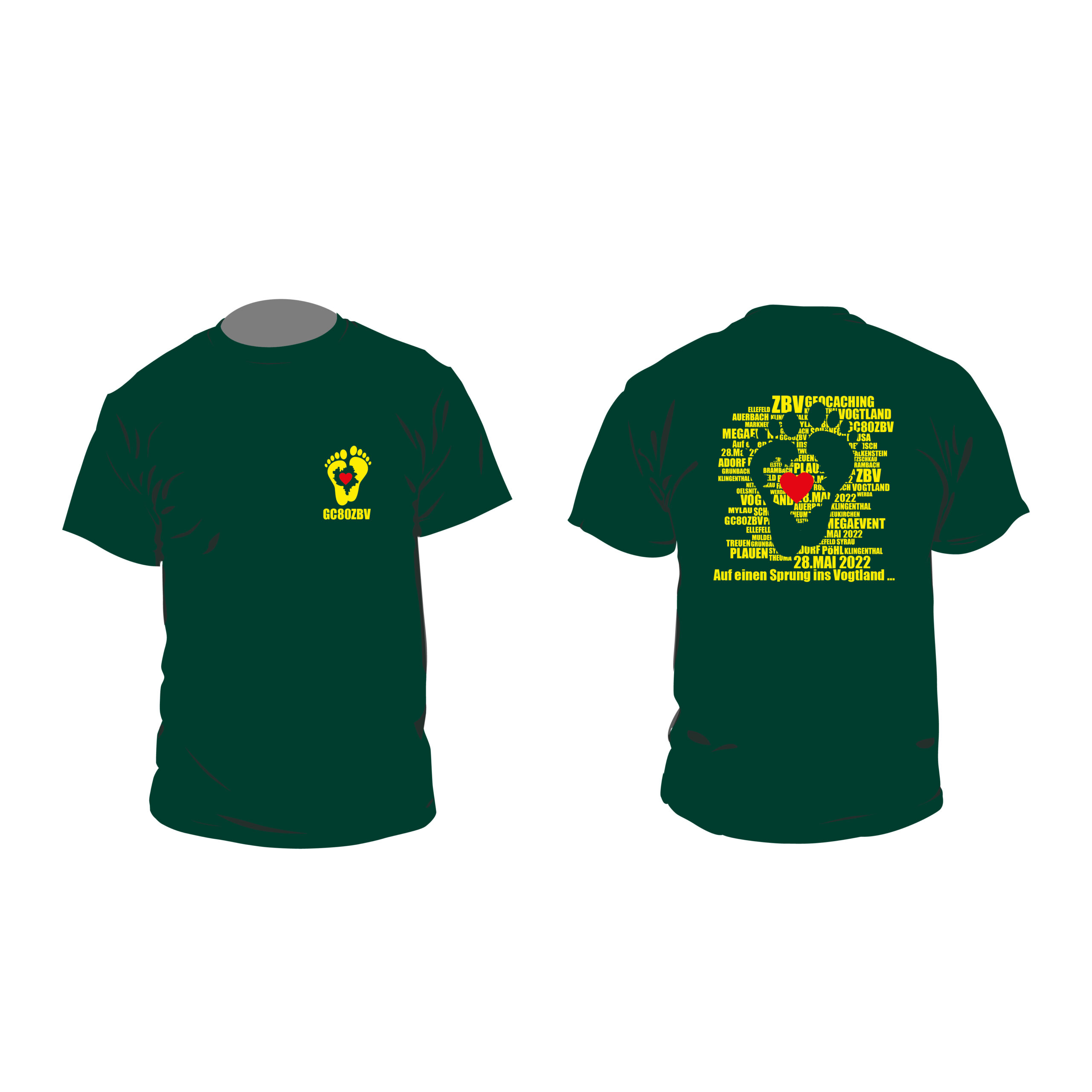T-Shirt “GC80ZBV” – Damen – dunkelgrün