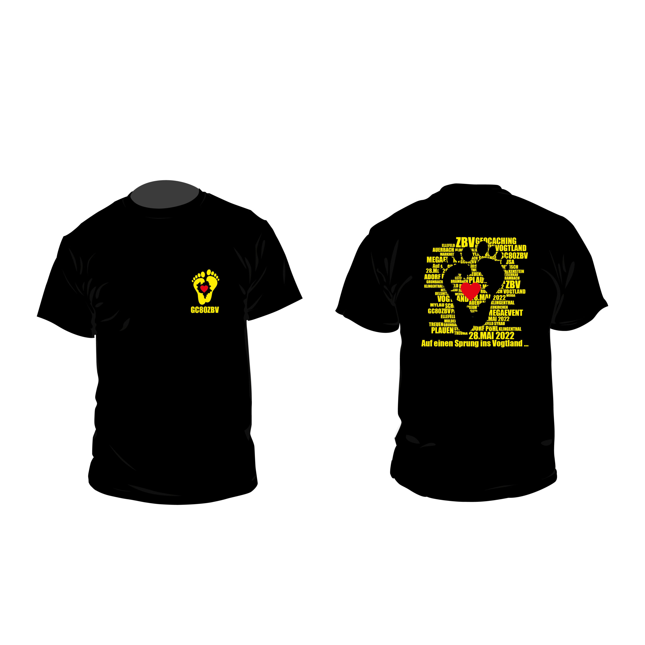 T-Shirt “GC80ZBV” – Damen – schwarz